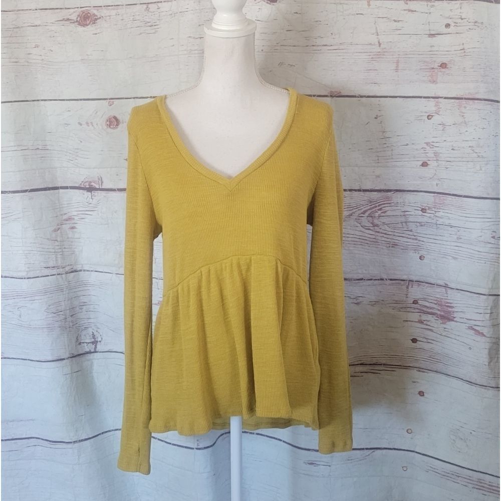 Anthropologie t.la Jill Babydoll Long Sleeve Top Size Medium NWT